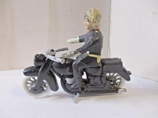 Moto 1/24 Minialuxe Cofalu Motard Sur Terrot Ou Peugeot Police Gendarmerie