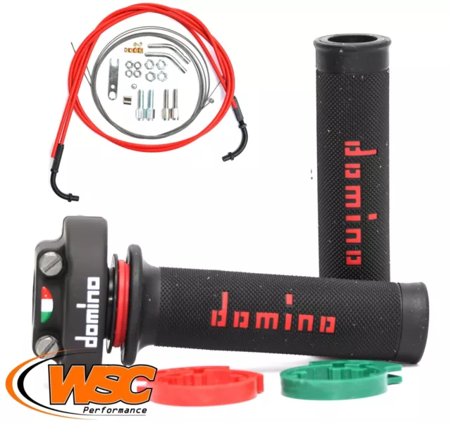 Domino XM2 Quick Action Throttle, Choice of Grips +Venhill Universal Cable 1M