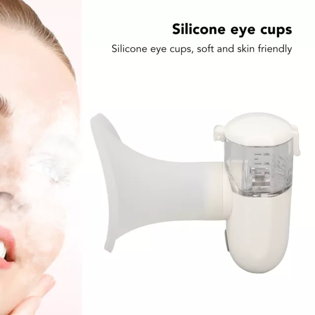 Eye Mist Sprayer 12ml White Arc Shape Diffuser Nano Ionic Eye Sprayer Facial