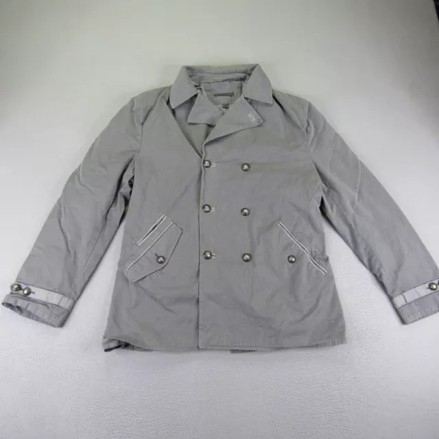 John Varvatos Jacket Mens 58 Gray Double Breasted Blazer Sport Coat Slant Pocket