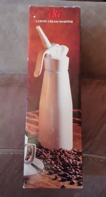 Brand New Vintage Isi Coffee Cream Whipper Whipped Topping Maker NOS
