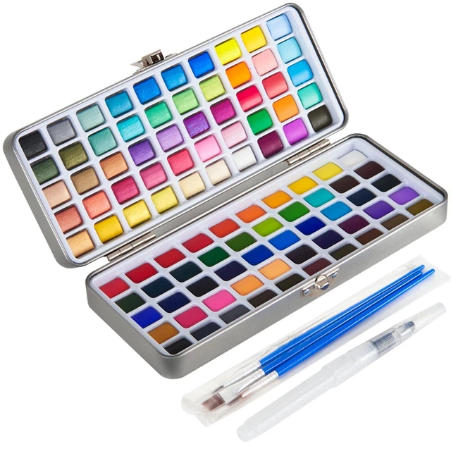 Boite métal aquarelle Graduate Daler Rowney en demi-godets
