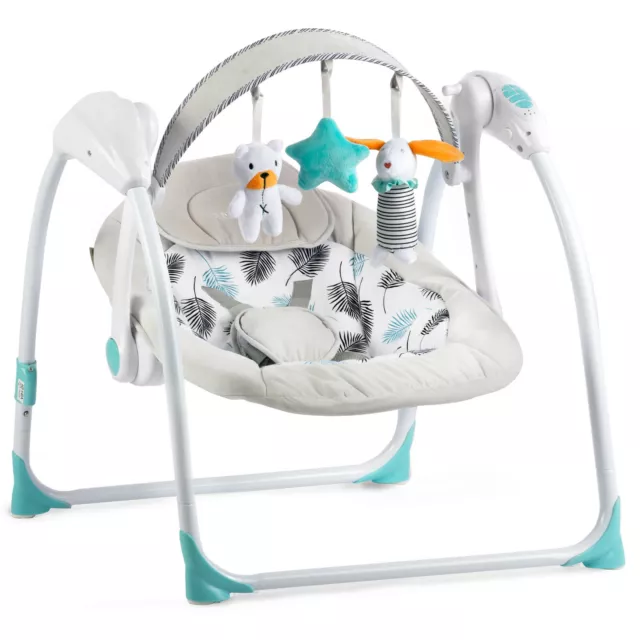 Babywippe Babyschaukel Schaukelsitz Babyliege Vibration mit Spielbogen Ricokids