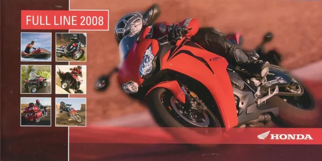 Motorcycle Brochure - Honda - Product Line Overview incl ATV Scooter 2008 (DC119