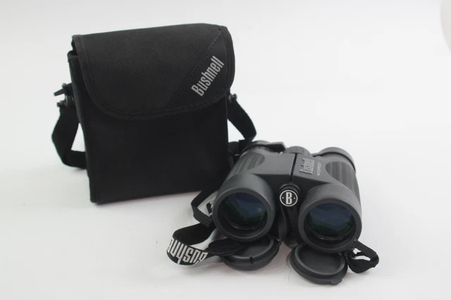 BINOCULARES recubiertos de goma impermeables Bushnell 8x42 H2O con estuche original FUNCIONANDO BINOCULARES recubiertos de goma impermeables Bushnell 8x42 H2O con estuche original FUNCIONANDO