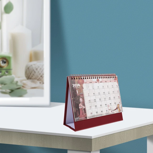 CALENDAR 2024 SCHEDULE Cherry Blossoms Desktop Calendars Small 10.37