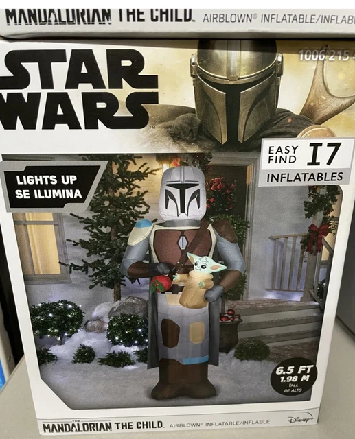 STAR WARS AIRBLOWN Baby Yoda Mandalorian Christmas Inflatable 6.5 Ft