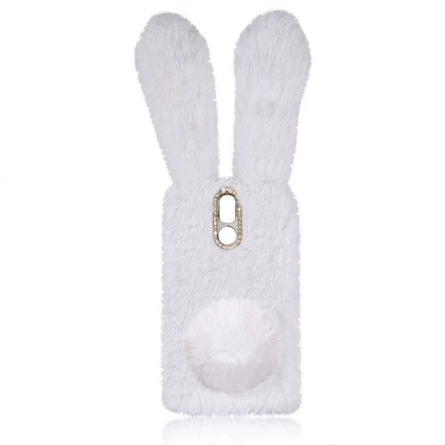 Housse de téléphone en peluche Oreille de lapin Quatre saisons All-Match Cadre