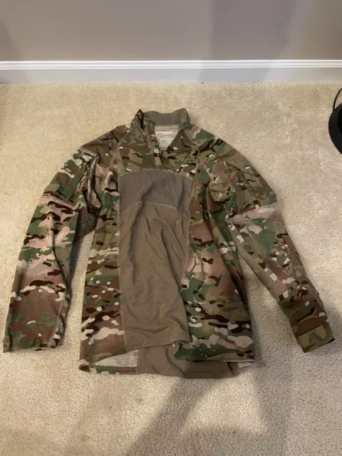 US Army Combat Shirt Size Medium Multicam/OCP Flame Resistant Pullover Made USA