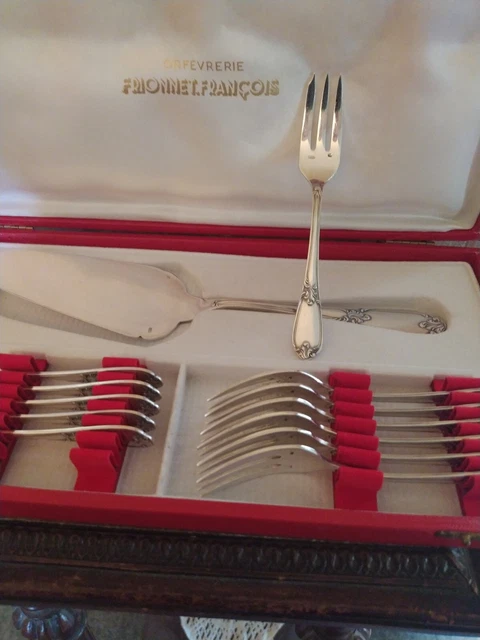 Service à ragoût (salade ou viande) en métal argenté - Coutellerie Henry