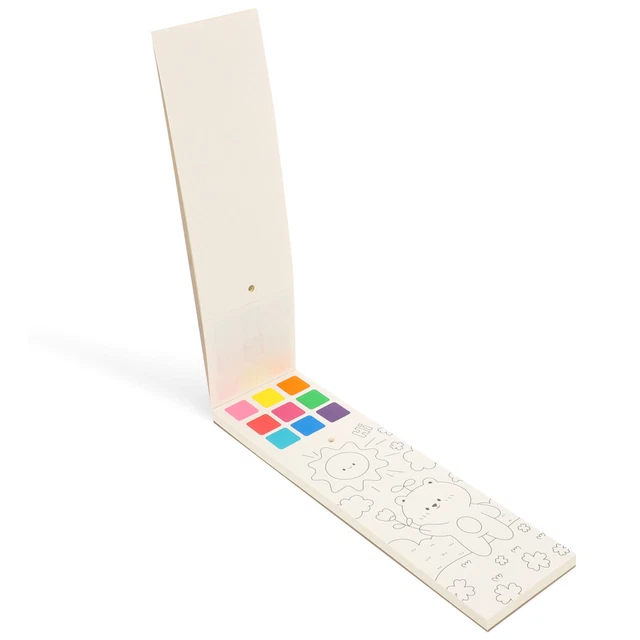 1 set di libro di pittura ad acquerello per bambini colorare per la pittura