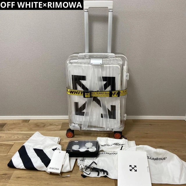Rimowa × OFF-WHITE 36L Carry case Bag white clear See Through