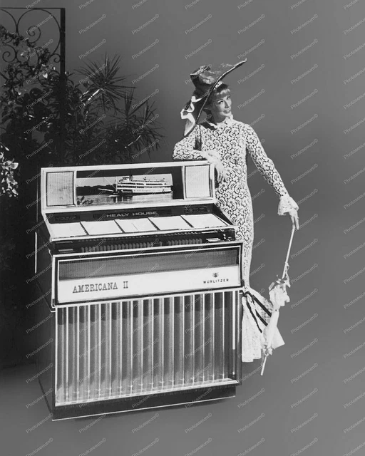 Wurlitzer Jukebox Model 3200 From 1968 Classic 8 by 10 Reprint Photograph