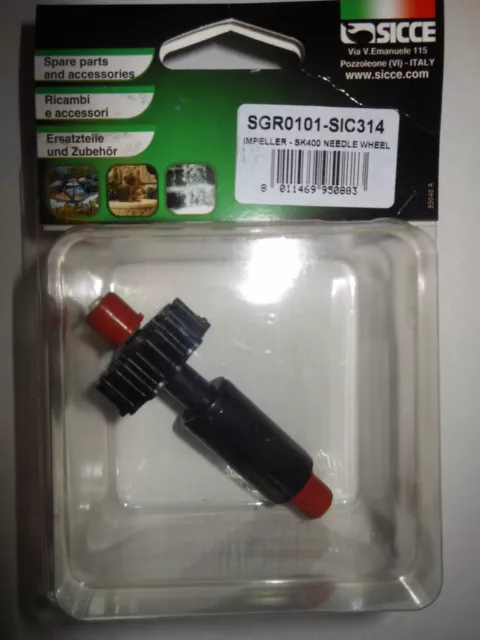 Sicce Needlewheel Impeller & Shaft for PSK 400 Protein Skimmer - Part SIC 314