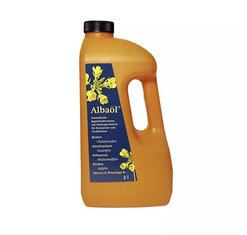 Schwedische Rapsöl-Zubereitung mit Buttergeschmack - 1 x 2 l Flasche Alba