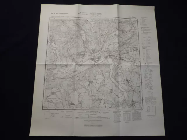 Landkarte Meßtischblatt 3362 Zirke / Sieraków, Wartheland, Posen, Birnbaum, 1945