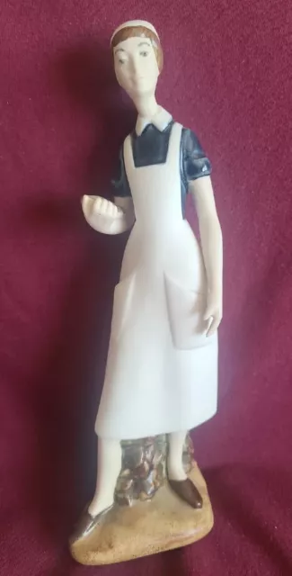 REX VALENCIA  Nurse  Matte Porcelain Figurine  Hand Made in Spain