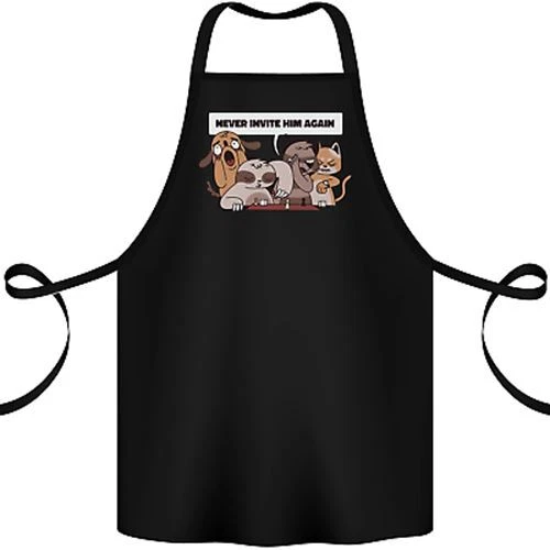 Sloth Board Games Funny Cotton Apron 100% Organic