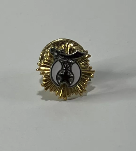 Shriners Gold Free Masonry Collectible Badge Lapel Pin