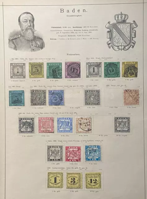 Altdeutschland Briefmarken Sammlung, SEHR GUT, German states stamp collection