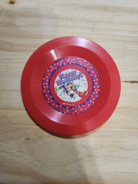 Vintage 2005 Chuck E. Cheese Pizza Plate Plastic