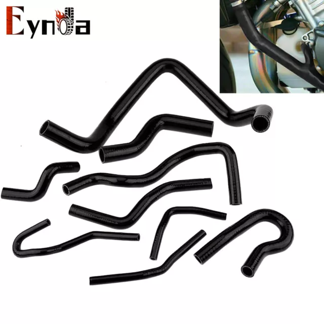 Black Silicone Radiator Heater Hose Kits For 1992-2000 Honda Civic D15 D16 Sohc