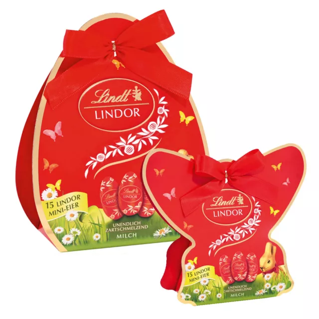 Lindt Lindor Petit Pâques Cadeau Mini Chocolat Oeufs Lait
