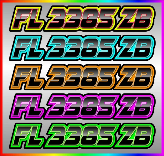 JET SKI CUSTOM Registration Numbers Decals Stickers 40.00 PicClick