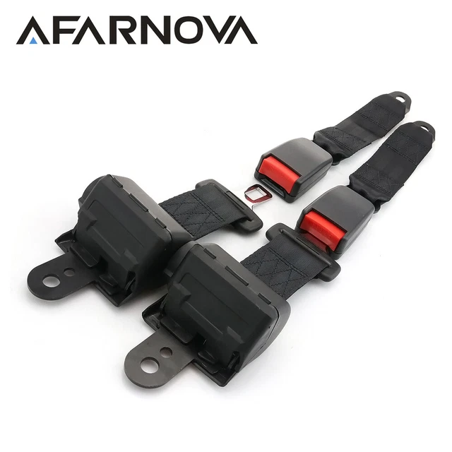 2X FIT HYD 2 Point Harness Replace Seat Belt Retractable Black Car Universal EUR 49,39 PicClick FR