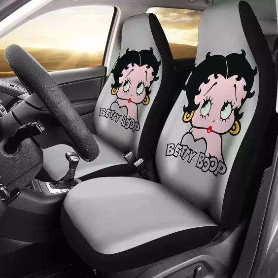 Cartoon Betty Boop Car Seat Covers Fan Gift, Cute Car Seat Covers (set of 2)