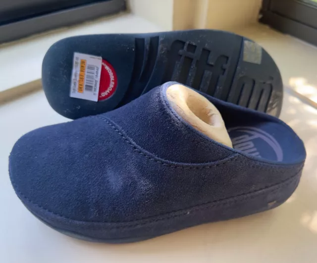 Brand New Fit Flop Womens  Gogh Clog Supernavy Suede Leather Size 8
