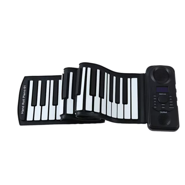 61 Key Foldable Keyboard Electronic Piano Soft Silicone Roll Up MIDI