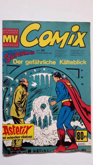 MV Comix Nr.20 vom 27.9.1969 mit Asterix, Bernard Prinz, Batman, Superman