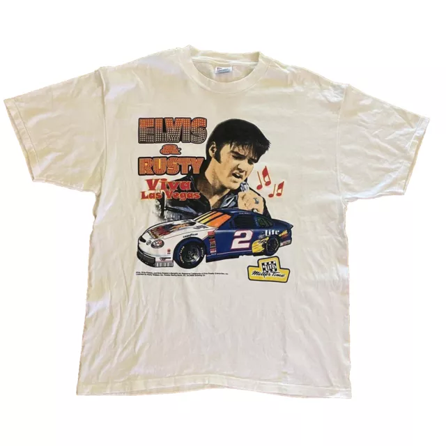 Vintage 90’s Rusty Wallace X Elvis Presley NASCAR T-Shirt