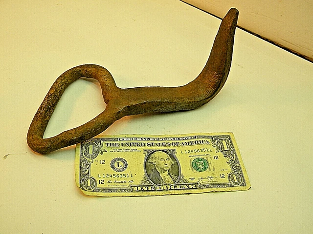 Antique Pioneer Blacksmith Hand Forged Hook, Hay Fields, Oregon History, Farming