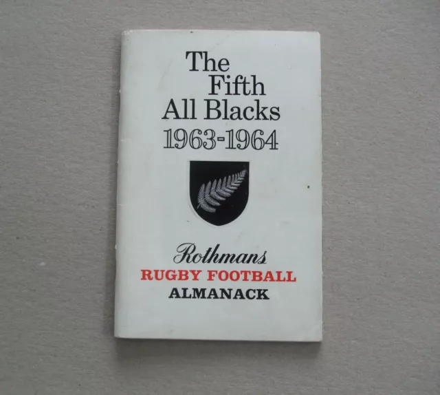 The Fifth All Blacks Tour 1963 - 1964  Rugby Football Almanack  New Zealand