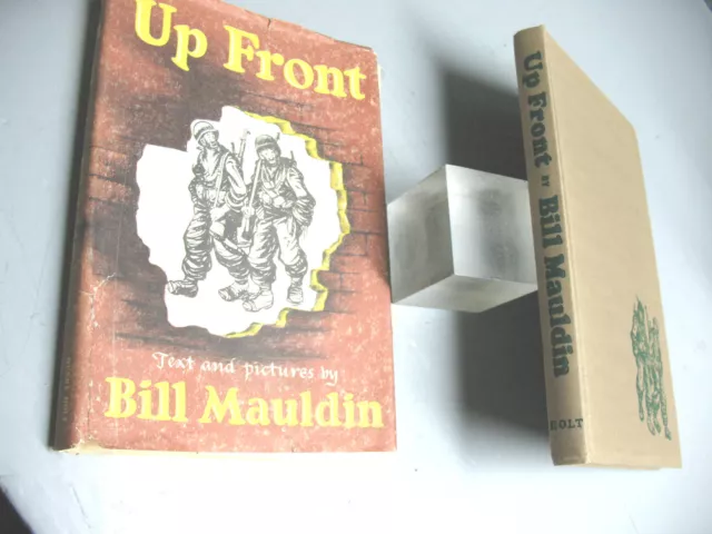 BILL  MAULDIN  UP  FRONT    HC  DJ   ILLUST. 1945   1st  BOOK  PRISTINE