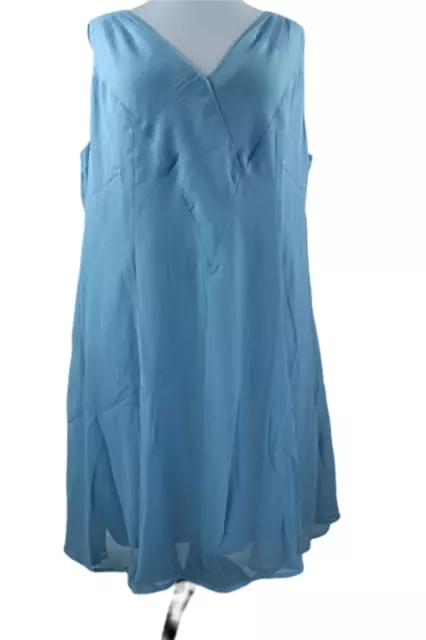 BONPRIX VESTITO DONNA Celeste 52 Abito IN Chiffon da Sera Taglie Forti Estivo EUR 29 63 PicClick IT