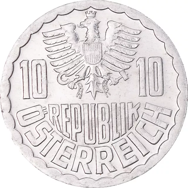 [#345178] Coin, Austria, 10 Groschen, 1983, Vienna, AU, Aluminum, KM:2878
