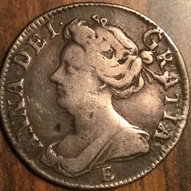 1708 Uk Gb Great Britain Silver Sixpence Coin