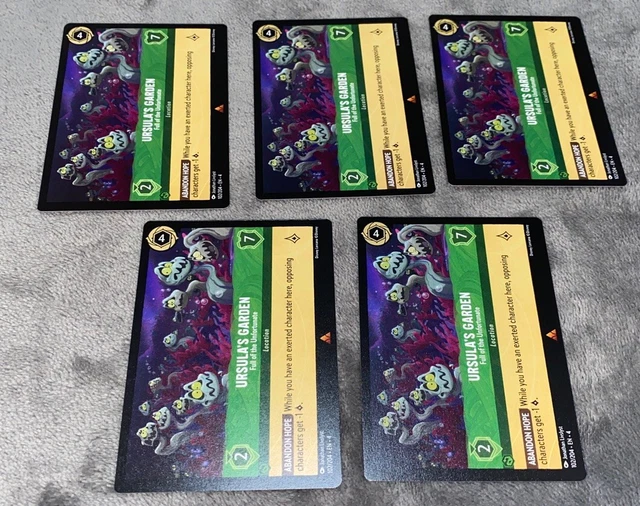 DISNEY LORCANA TCG Ursula's Garden 102/204 Rare Regular Ursula's Return