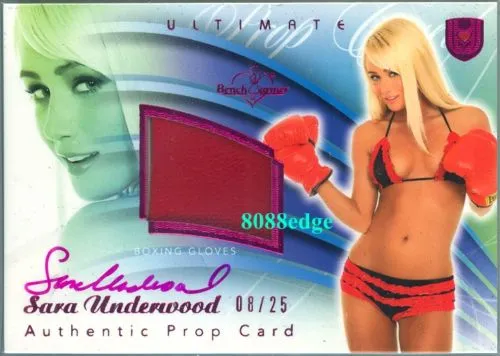 2010 Benchwarmer Ultimate Prop Auto: Sara Underwood #8/25 Autograph Playboy