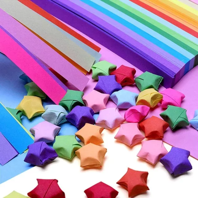 Sided Lucky Star Diy Hand Arts Make Origami Stars Paper Strips Home  Decoration