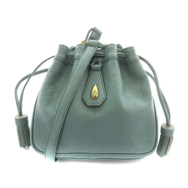 Tofu Roadstone Loadstone Bloomer Shoulder Bag Pochette Purse Leather Tassel Ligh