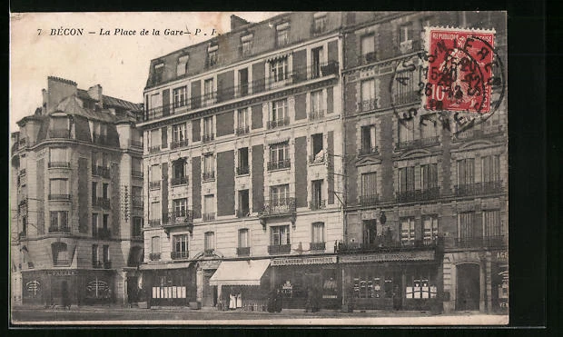 Conflans-Sainte-Honorine - 12 place de la fontaine - Carte postale