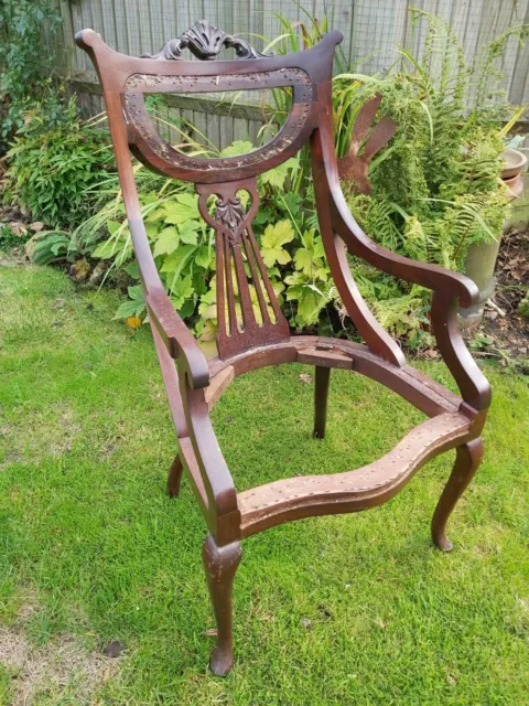 Edwardian chair for reupholstery