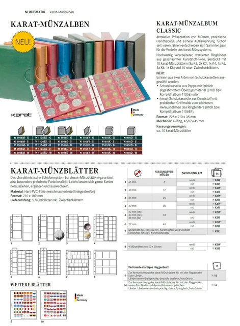 Leuchtturm 316503 Münztaschen - Münzhüllen im Format 50 x 50 für eine Münze bis 46 mm - 1