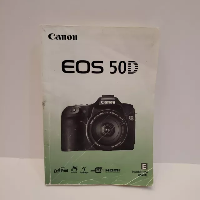 Canon EOS 50D Digital Camera Instruction Manual  User Guide In English