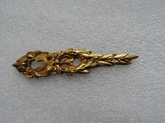 Lot De 6 Panneaux à Clés Anciens En Bronze – Rosaces De Serrure Style Antique – Dimensions 37x30 Mm – Marque Fuxxer
