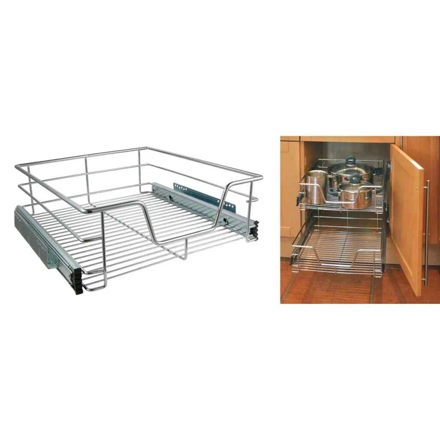 Cassetto telescopico HI 50 cm acciaio inox cassetto da cucina estratto armadio cavo per cestello HI